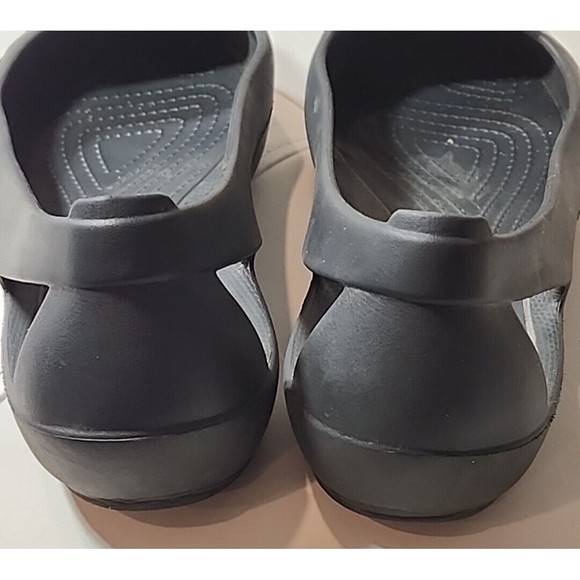 Crocs Black Ballet‎ Flats Women's Shoes Comfortable Slip On Casual - Picture 5 of 7